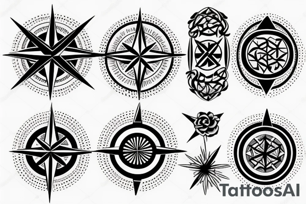compass tattoo idea