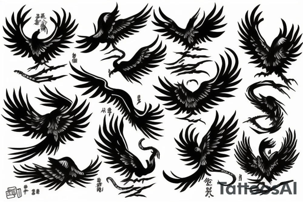 Phoenix tattoo idea