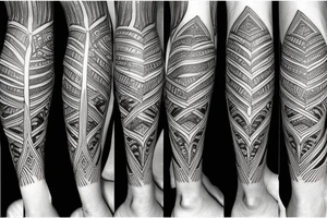 Mauritius, Madagascar leg sleeve tattoo idea