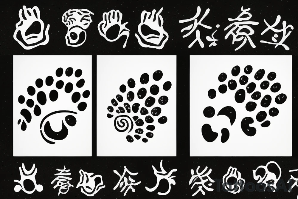 Paw prints infinity tattoo idea