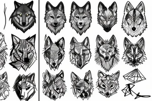 wolf in the forest tattoo idea