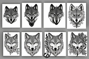 wolf in the forest tattoo idea