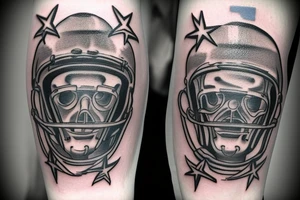 Forearm tattoo incorporating violin and the dallas cowboys tattoo idea