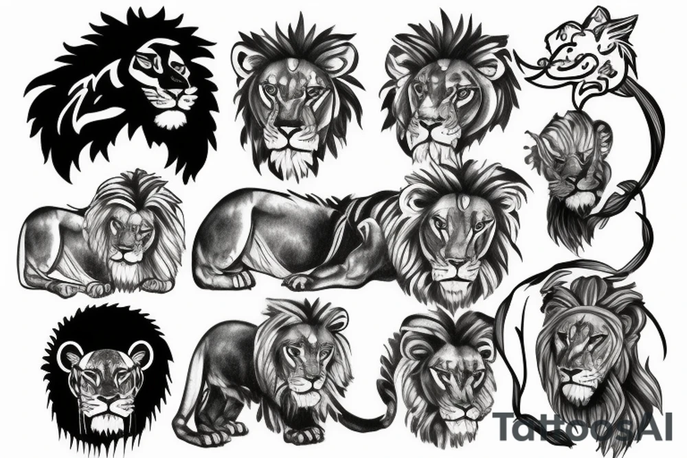 Daniel in the lions den tattoo idea