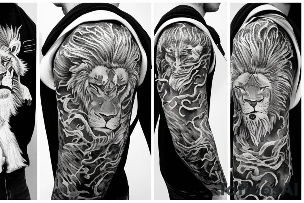 Daniel in the lions den tattoo idea