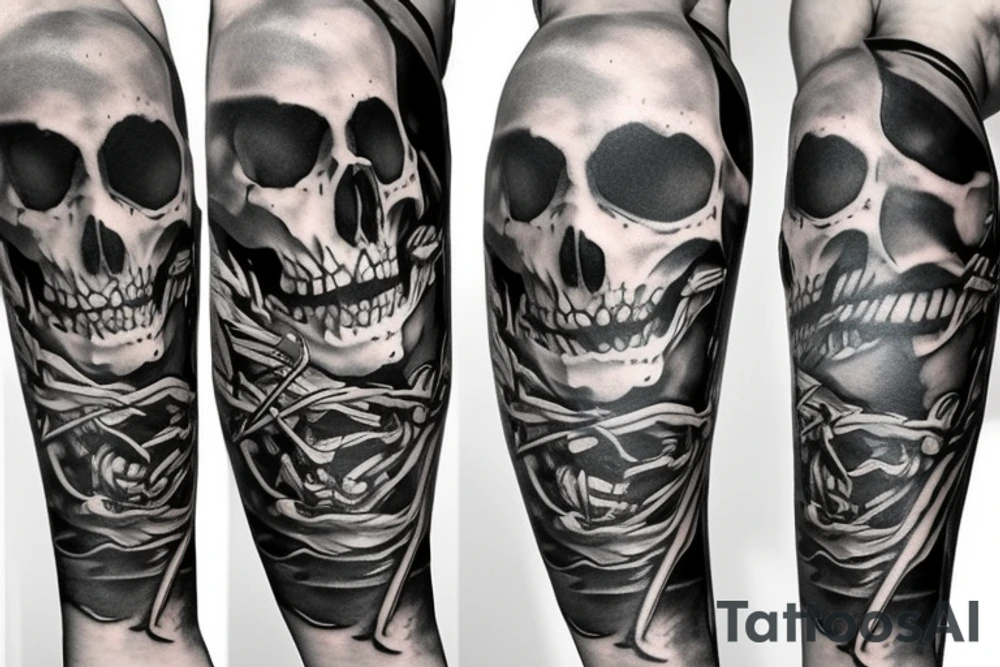 Skeleton pirate tattoo idea