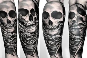 Skeleton pirate tattoo idea