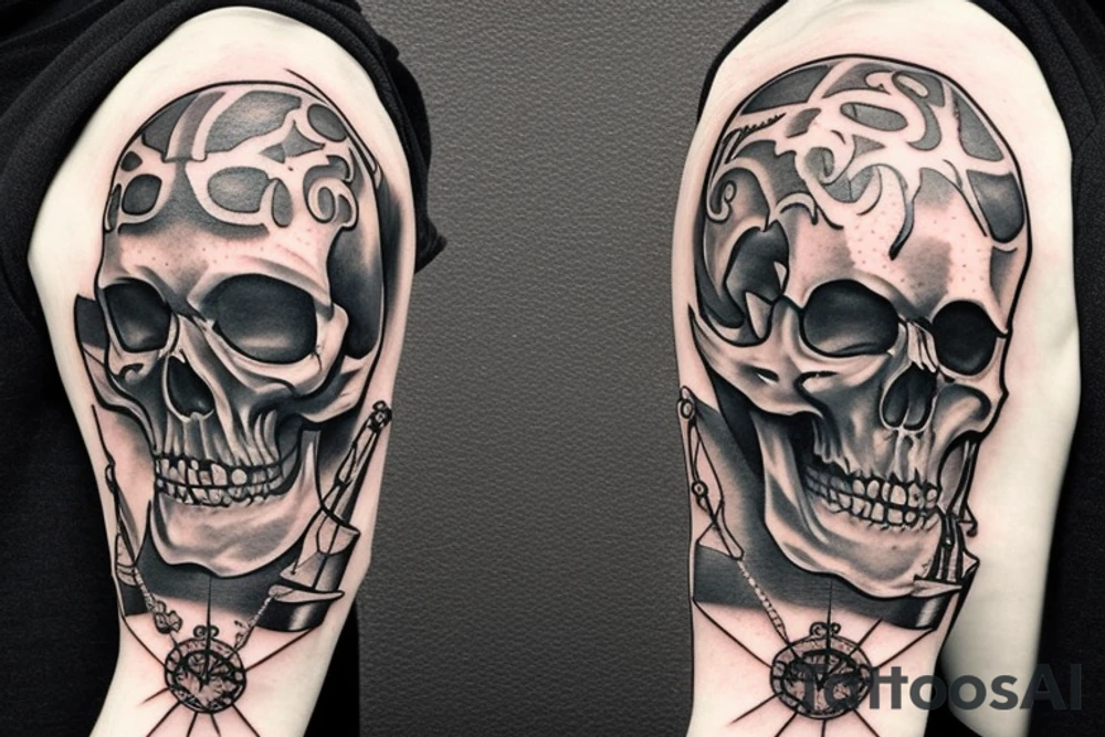 Skeleton pirate tattoo idea