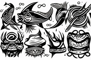 Fisherman tattoo idea