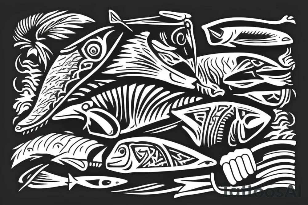 Fisherman tattoo idea