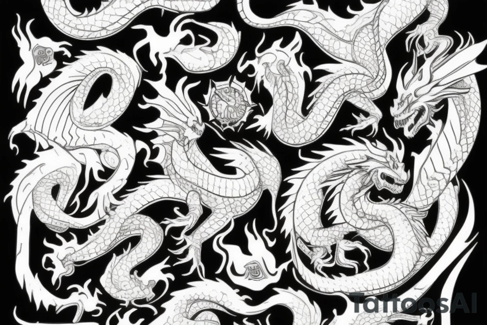 One dragon tattoo idea