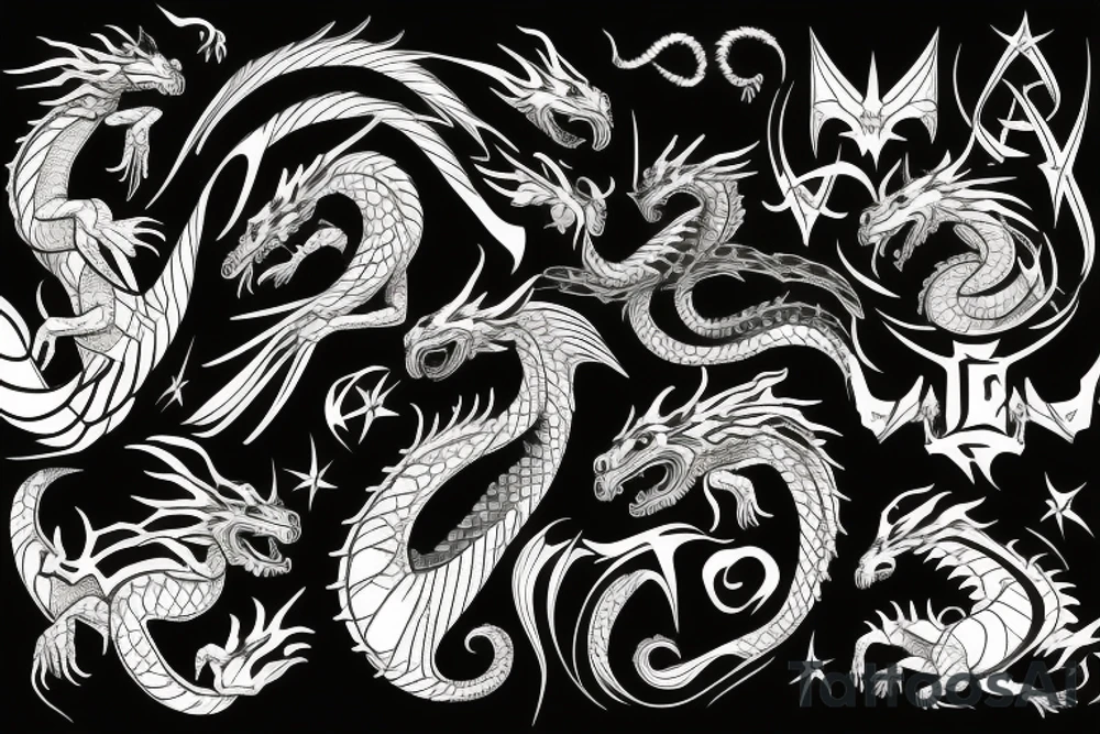 One dragon tattoo idea