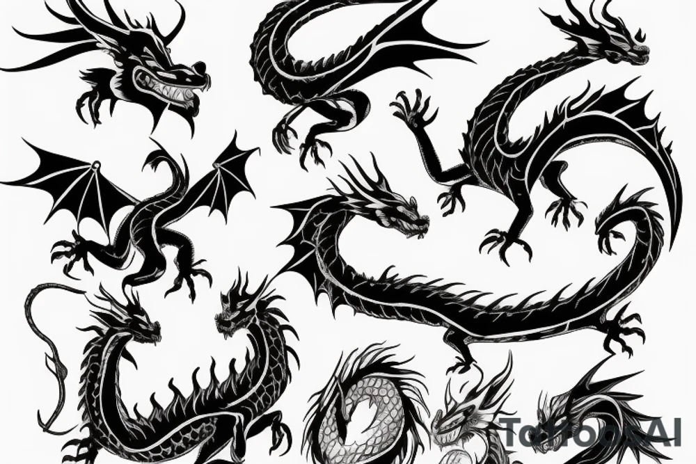 One dragon tattoo idea