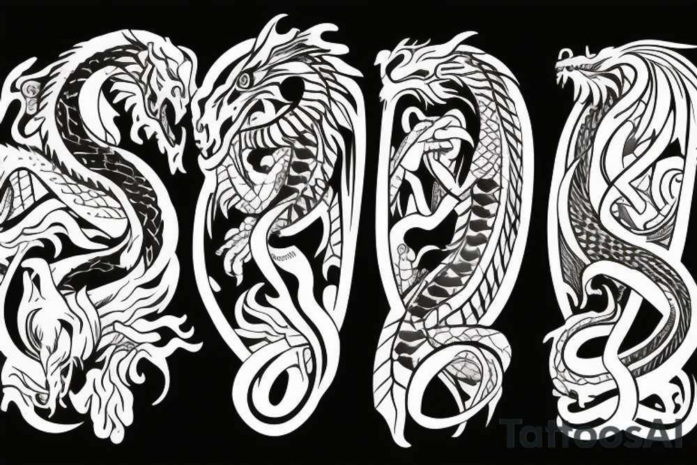 One dragon tattoo idea