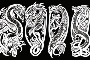 One dragon tattoo idea