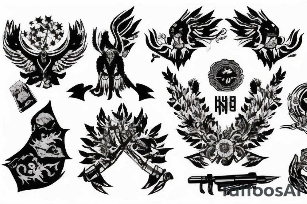 War in Ukraine tattoo idea