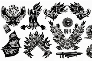 War in Ukraine tattoo idea