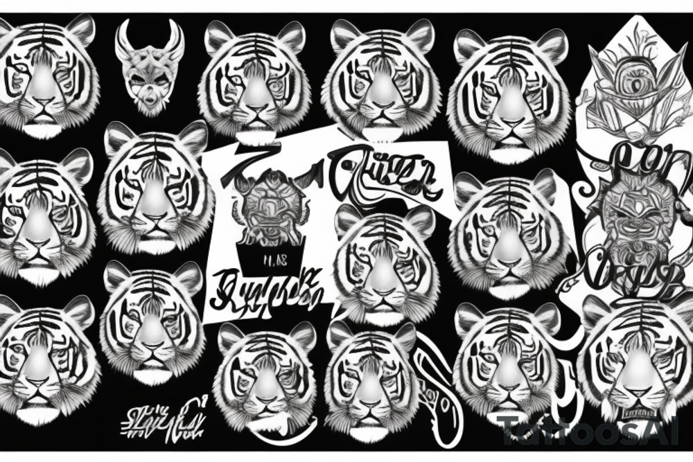 Tiger tattoo idea