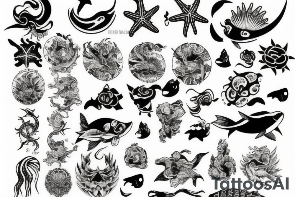 Sea tattoo tattoo idea
