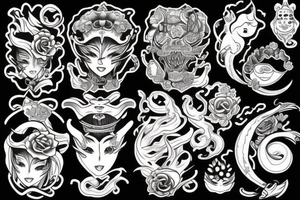 Sea tattoo full sleves tattoo idea