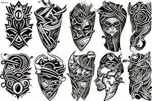 Sea tattoo full sleves tattoo idea