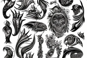 Sea tattoo full sleves tattoo idea