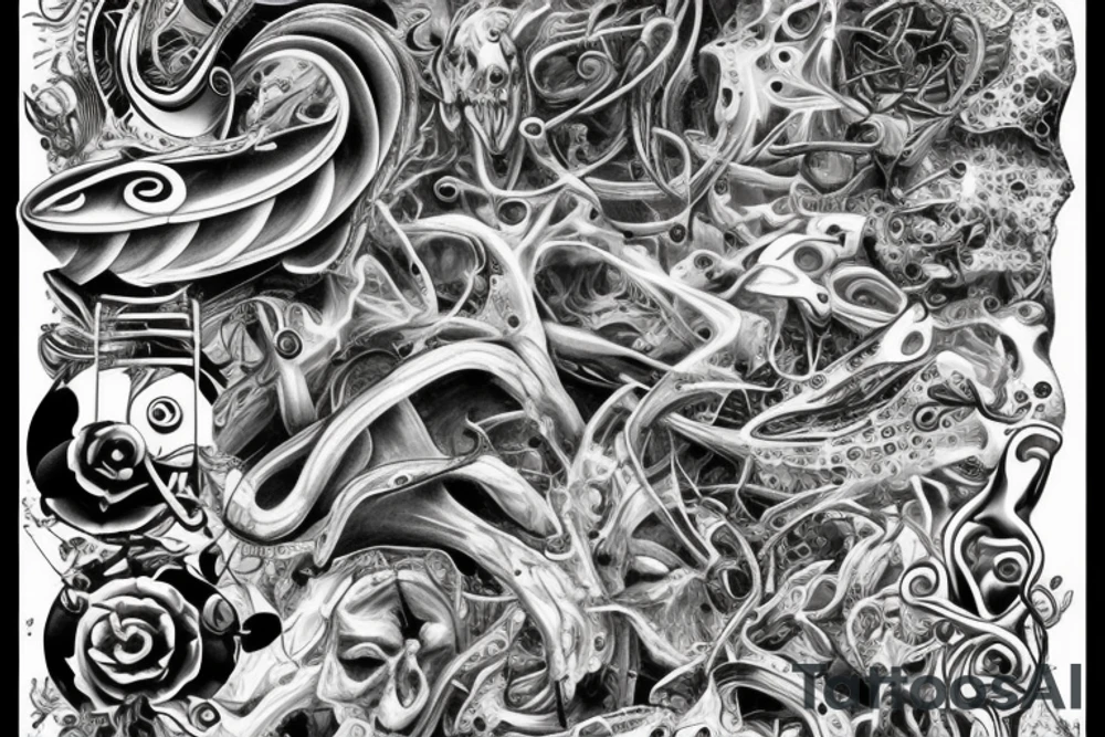 Sea tattoo full sleves tattoo idea