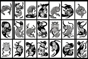 samourai otter tattoo idea