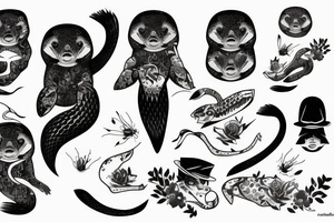 loutre samouraï tattoo idea