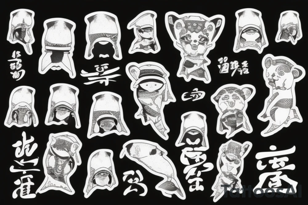 loutre samouraï tattoo idea