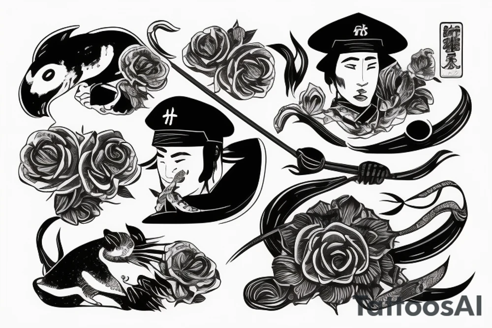 loutre samouraï tattoo idea