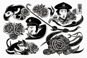 loutre samouraï tattoo idea