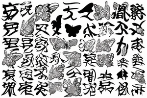 sealed house, traditional Japanese kurma style roof house, windows closed, door sealed, gloomy sky atmosphere, Japanese-style butterfly on door tattoo idea