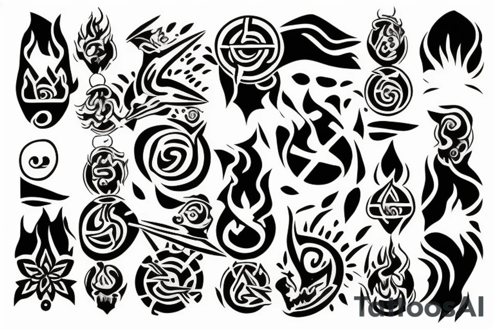 four elements tattoo idea
