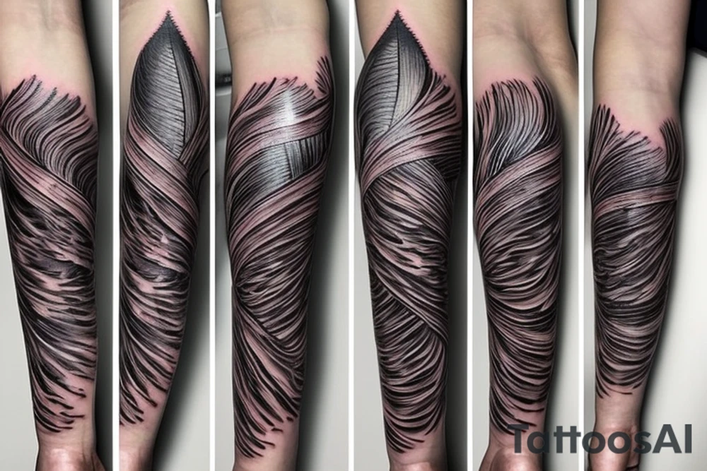 Minimal phoenix tattoo idea