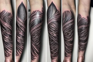 Minimal phoenix tattoo idea