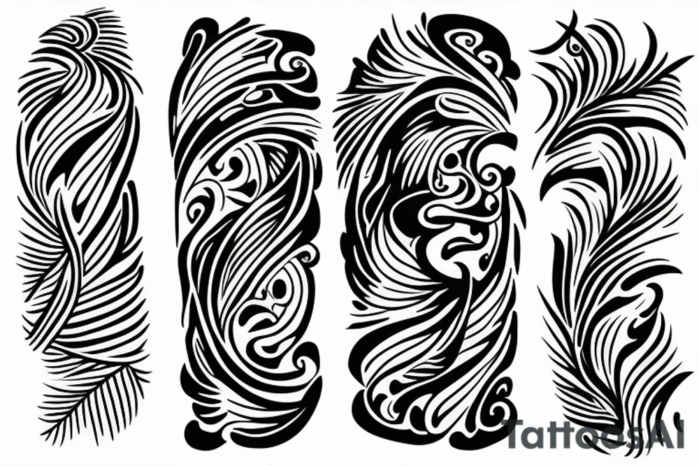 new age phoenix tattoo idea