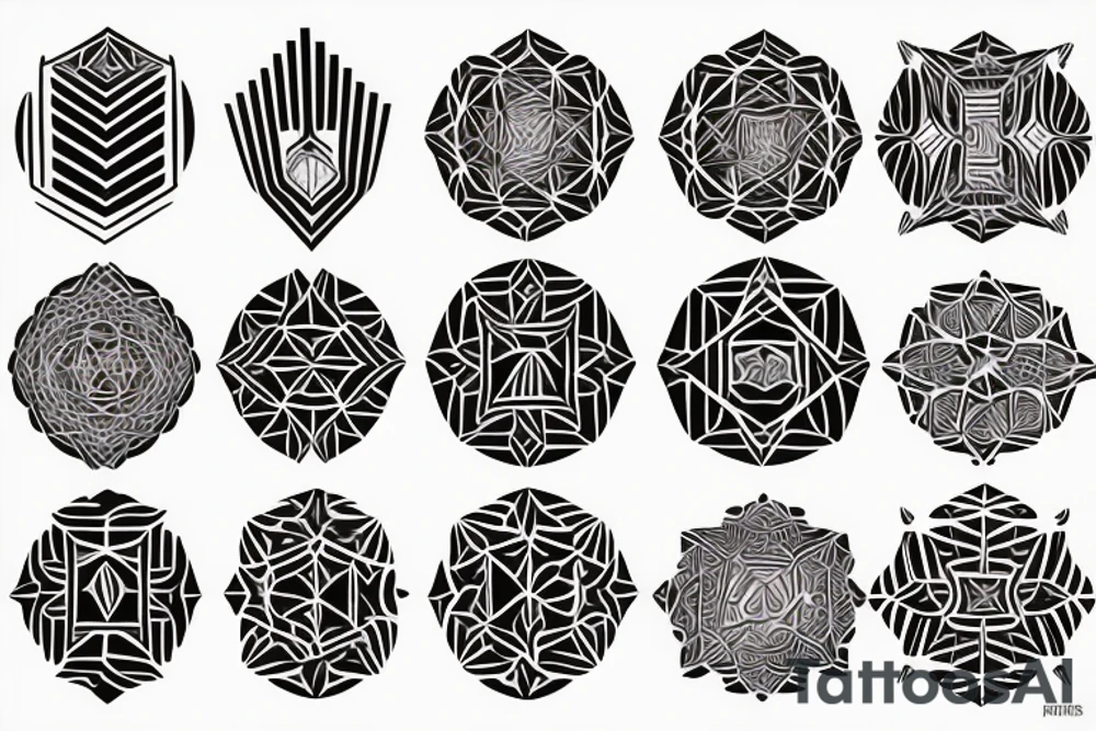 new age phoenix tattoo idea