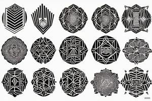 new age phoenix tattoo idea