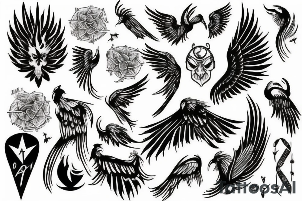 phoenix tattoo idea