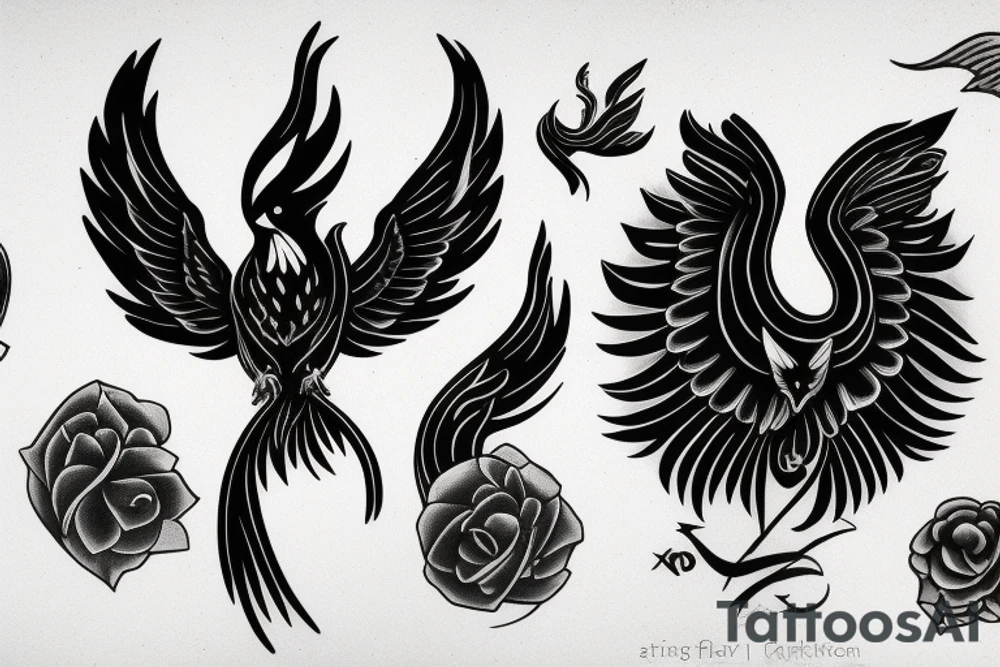 phoenix tattoo idea