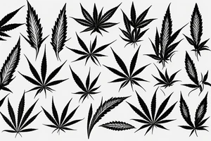 Marijuana with motivation tattoo idea