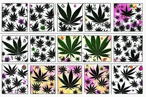 Marijuana with motivation tattoo idea