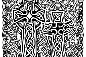 Left Shoulder tattoo with a Celtic cross of Muiredach. tattoo idea
