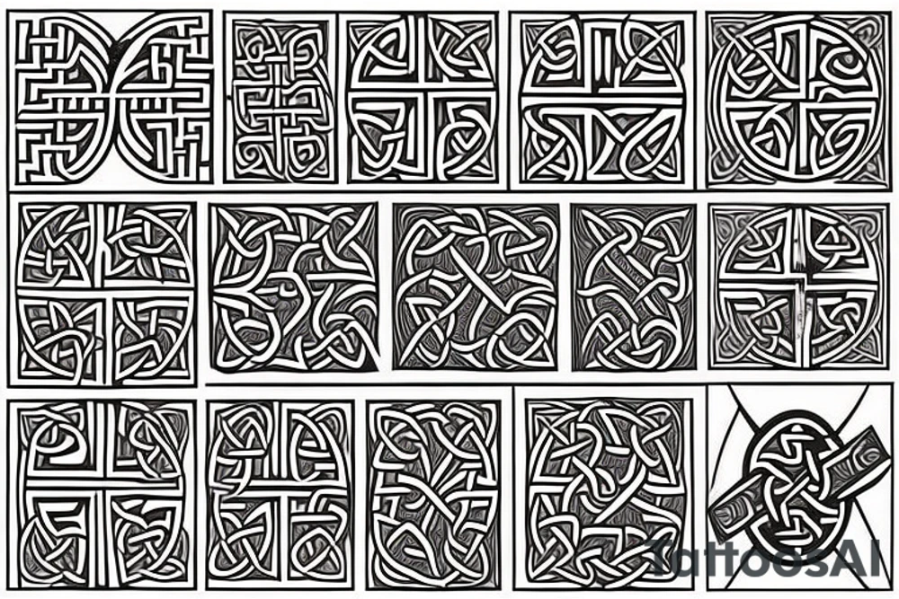 Celtic cross tattoo idea