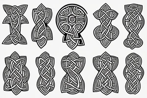 Left shoulder with complete Celtic cross tattoo idea