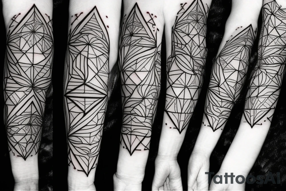 geometry forearm tattoo idea