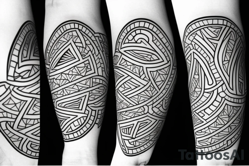 geometry forearm tattoo idea