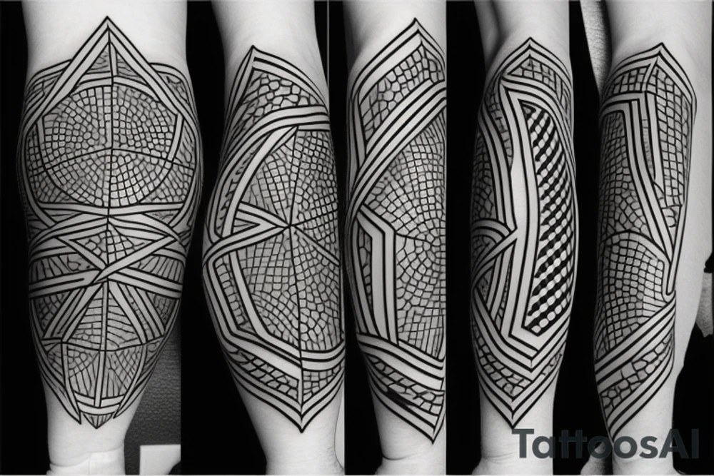 geometry forearm tattoo idea