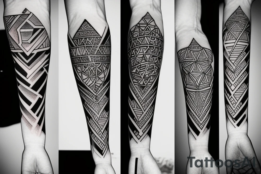 geometry forearm tattoo idea